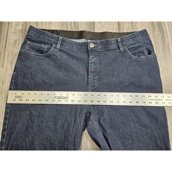 Riders by Lee Capri Jeans Womens 22W Blue Stretch Comfort Waist Plus Mid Rise - Picture 7 of 10